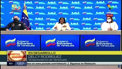 Vicepresidenta de Venezuela afirma que incendio en depósito de medicinas fue provocado