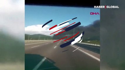 TEM'de tanker ile TIR çarpıştıktan sonra alev alev yandı; 2 yaralı