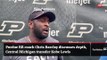 Purdue RB coach Chris Barclay discusses depth,  Central Michigan transfer Kobe Lewis