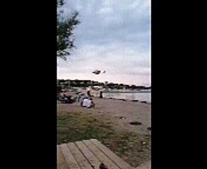 Une femme évacuée par hélicoptère de la plage de Ferrières