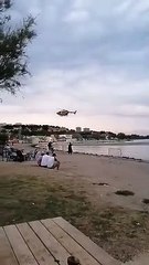 Une femme évacuée par hélicoptère de la plage de Ferrières