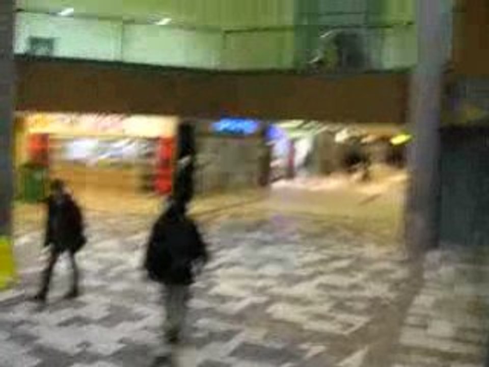 In the mall...again