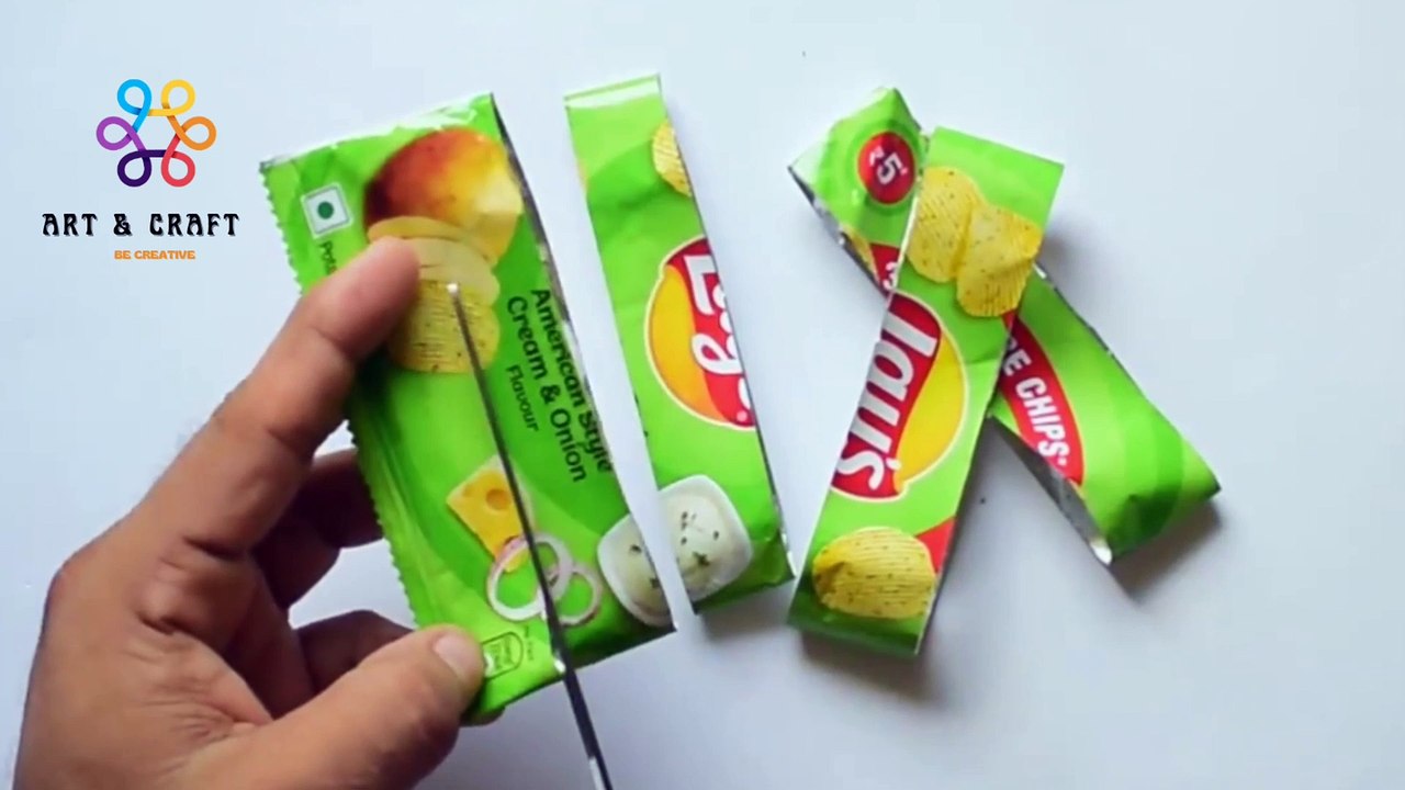 Beautiful Art with Lays chips Wrapper