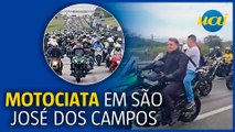 Bolsonaro faz motociata em São José dos Campos