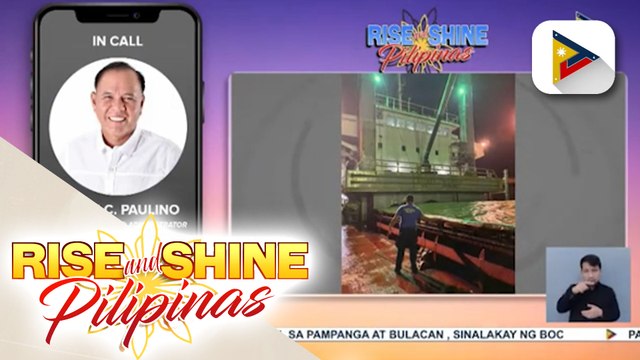 Panayam kay SBMA Chairperson and Administrator Rolen Paulino hinggil sa barkong nasa Subic Port na may lulang tone-toneladang asukal