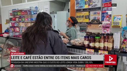 Leite e café estão entre os itens com maior alta de preço em Apucarana