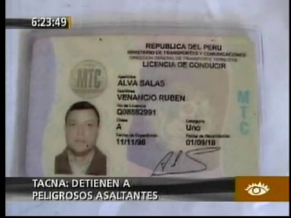 Ruben Venancio Alva Salas PELIGROSO DELINCUENTE salió de Lurigancho y volvio a caer