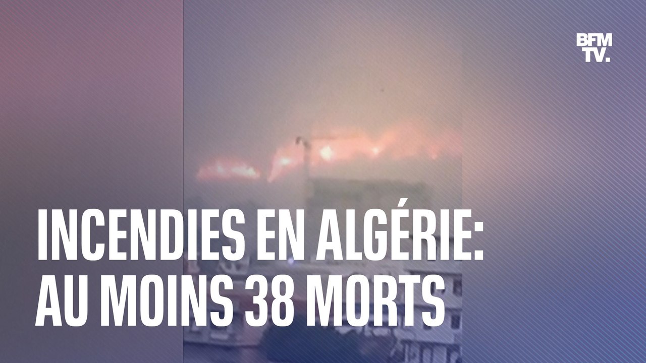 Les images des incendies en Algérie qui ont fait au moins 38 morts et plus de 200 blessés