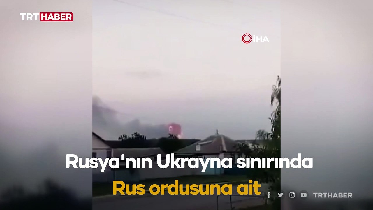 Rusya'nın Belgorod bölgesindeki mühimmat deposunda yangın çıktı