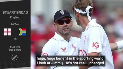 Télécharger la video: Broad enjoys ageless Anderson as Erwee revels in life at Lord's