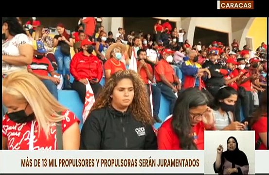 PSUV juramenta a 13 mil 642 propulsores y propulsoras de Caracas