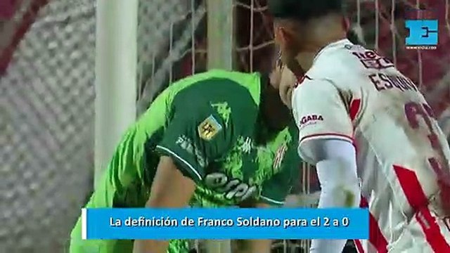 La definición de Franco Soldano para poner el 2 a 0 ante Unión