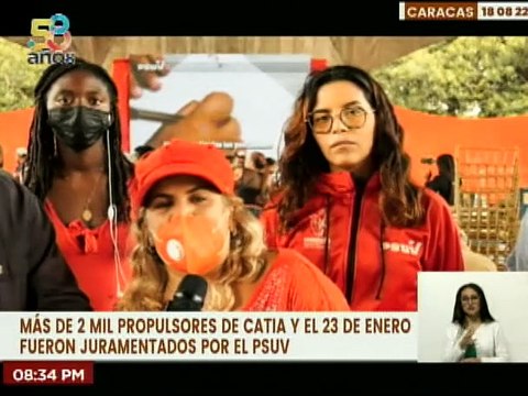 Más de 2 mil propulsores de Catia y el 23 de Enero fueron juramentados por el PSUV