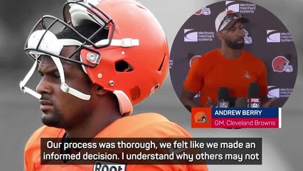 Video herunterladen: Browns continue to back Watson despite 11 game ban