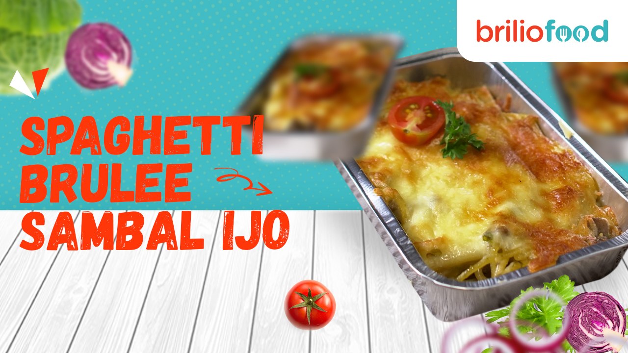 Resep spaghetti brulee sambal ijo buat ide jualan