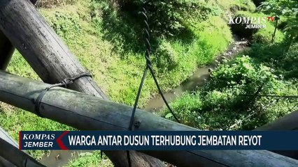 Warga Antar Dusun Terhubung Jembatan Reyot, Aktivitas Terganggu