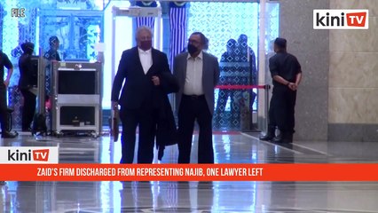 Zaid's firm discharged from representing Najib, one lawyer left