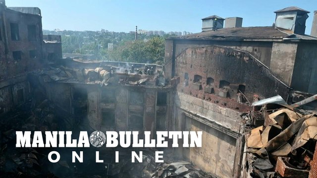 Ukraine: Firefighters at scene after deadly Russian strikes in Kharkiv