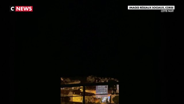 Regardez les images des nouveaux orages qui se sont abattus cette nuit sur la Corse au lendemain d'un épisode orageux particulièrement violent qui a fait cinq morts - VIDEO