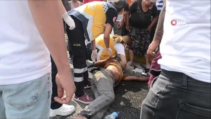 Deliye dönen at, kızdığı sahibini at arabasından düşürerek hastanelik etti