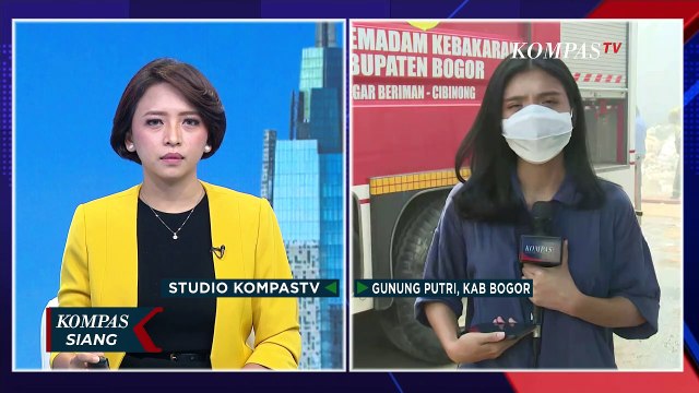 Kebakaran Besar Hanguskan Pabrik Alumunium Foil dan Plastik di Kabupaten Bogor