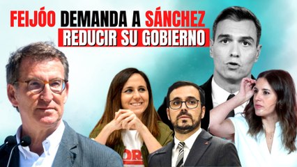 Feijóo (PP) demanda a Sánchez (PSOE) reducir el número de ministros: “No es posible mantenerlo”