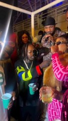 Naira Marley disappoints members of ‘No-manners-gang’ as he showers bundle of Naira on actress Angela Okorie in a mannered order.