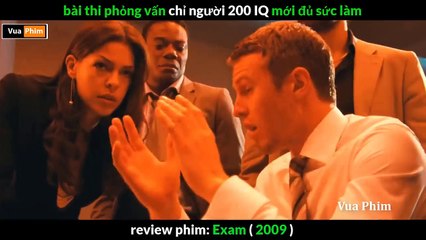 Review phim Bài Kiểm Tra Bí Ẩn - Exam 2009 | Âu Mỹ | 2009 | Tâm lý