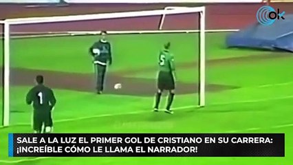 Sale a la luz el primer gol de Cristiano en su carrera: ¡increíble cómo le llama el narrador!