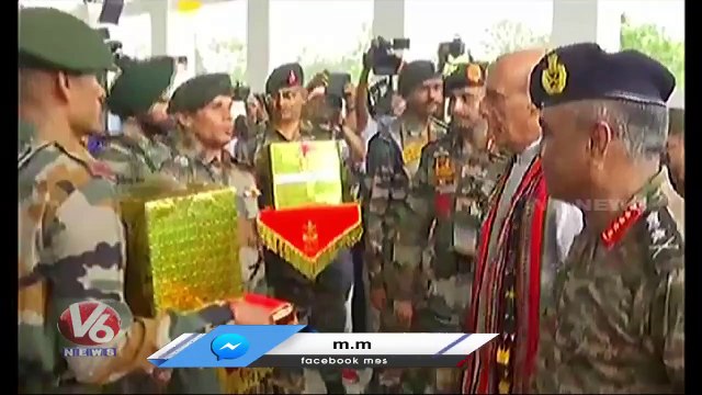 Defence Minister Rajnath Singh Visits Manipur | V6 News (2)