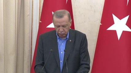 Üçlü Zirve sonrasında ortak basın toplantısından kareler