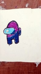 Among us game characters drawing