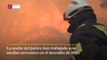 Los bomberos continúan con las labores de extinción en Bejís
