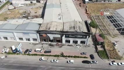 Son dakika haber | Fabrika yangınındaki hasar gün ağarınca ortaya çıktı