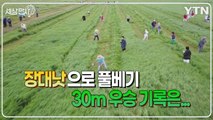 [세상만사] 예초기는 저리 가라! ... 장대낫으로 풀베기 대회 / YTN
