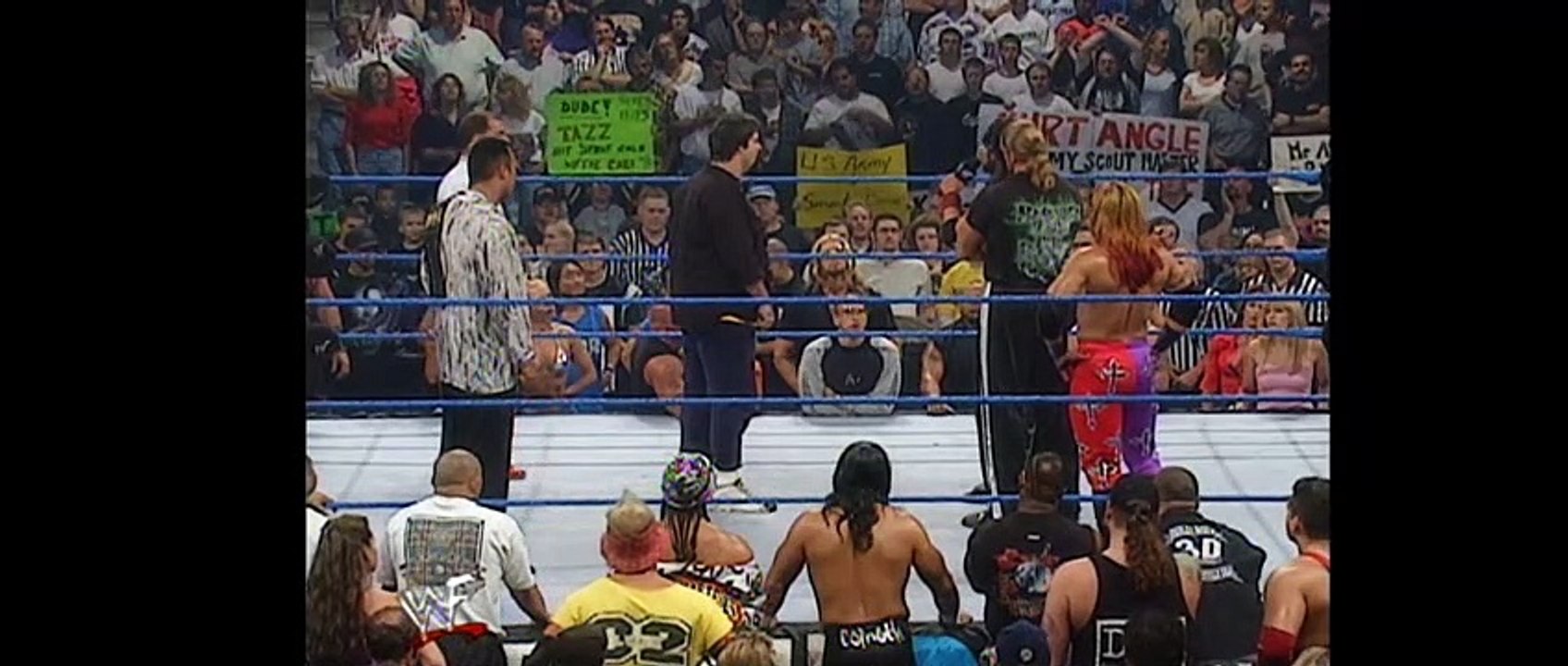 Who ran over Stone Cold Steve Austin part 2, Kurt angle kisses Stephanie