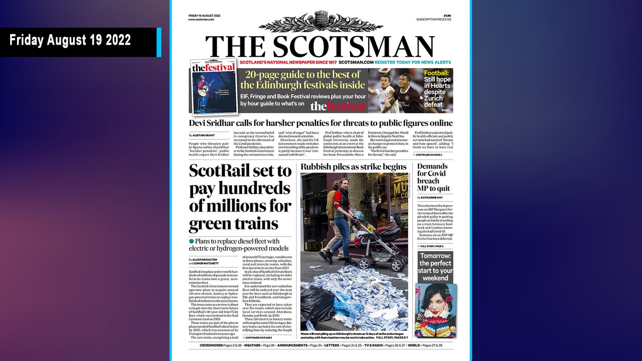 The Scotsman Bulletin Friday August 19 2022 #IndyRef #Podcast Scottish Independence