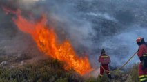 In Spagna incendi devastano la macchia vicino a Valencia