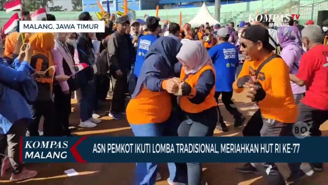 Lomba Permainan Tradisional Meriahkan Perayaan Kemerdekaan di Kota Malang