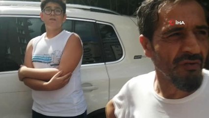 Arabada kilitli kaldı... Kurtulunca ilk işi sigara yakmak oldu