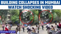 Mumbai: 4 storey building collapses in Borivali, Watch shocking video| Oneindia News *News