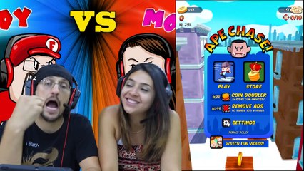 AKINATOR CAN'T BE BEAT!!  FGTeeV Mom vs Dad Mobile Games Challenge (Bendy, Baldi, Nom, Flip Diving)