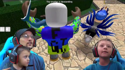 DINOSAUR CRUSHING HOTSAUCE ROBLOX CHALLENGE! #53 (FGTEEV Chase vs Duddz Game)