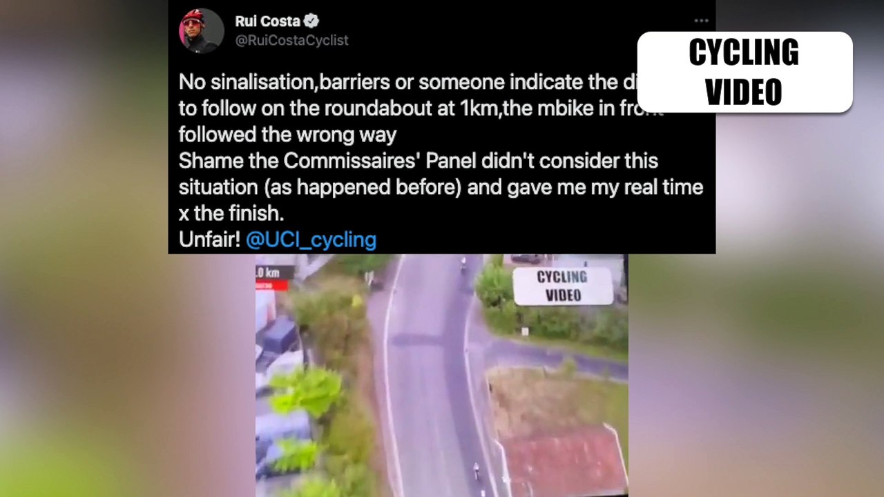 Rui Costa Reacts To UCI Wrong Direction Mistake