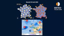 prévisions météo du vendredi 19 août 2022