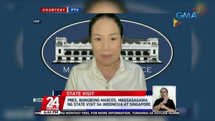 Pres. Bongbong Marcos, magsasagawa ng state visit sa Indonesia at Singapore | 24 Oras