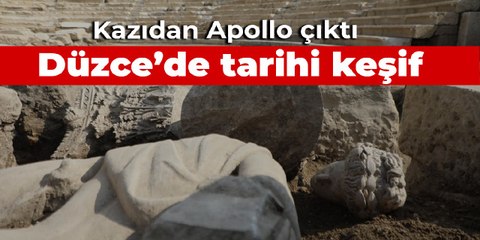 Düzce'de tarihi keşif: Kazıdan Apollo çıktı