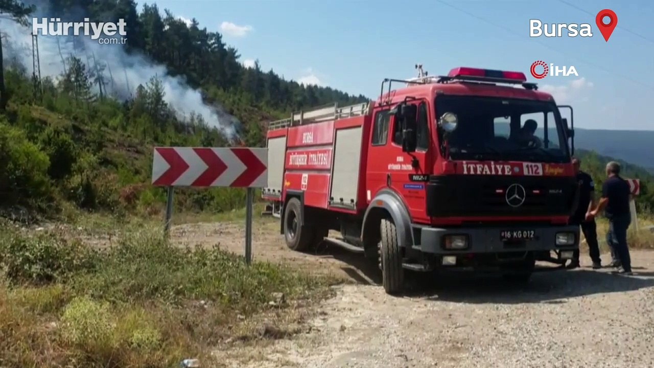 Bursa'da orman yangını! Kontrol altına alındı