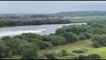 Rusya'da orman yangınına havadan müdahale