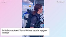 Thomas Hollande et Emilie Broussouloux : Baiser passionné en Indonésie, photos de leurs enfants Jeanne et Noé